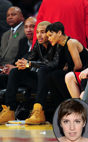 Chris brown, Rihanna, Lena Dunham Chris brown, Rihanna, Lena Dunham